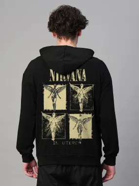 Vintage Nirvana Men Drop Shoulder Premium Terry Hoodie