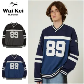 Wai Kei  |Unisex Street Style Long Sleeves Long Sleeve T-shirt Logo