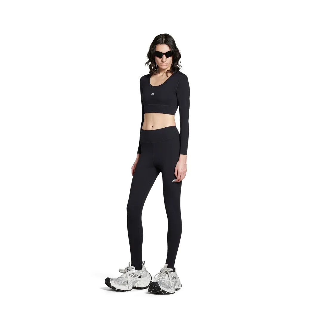      Women's Activewear Long Sleeve Sports Bra in Black 