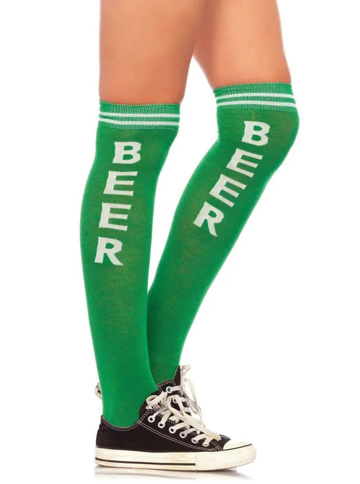 Women's Beer Time Knee High Socks