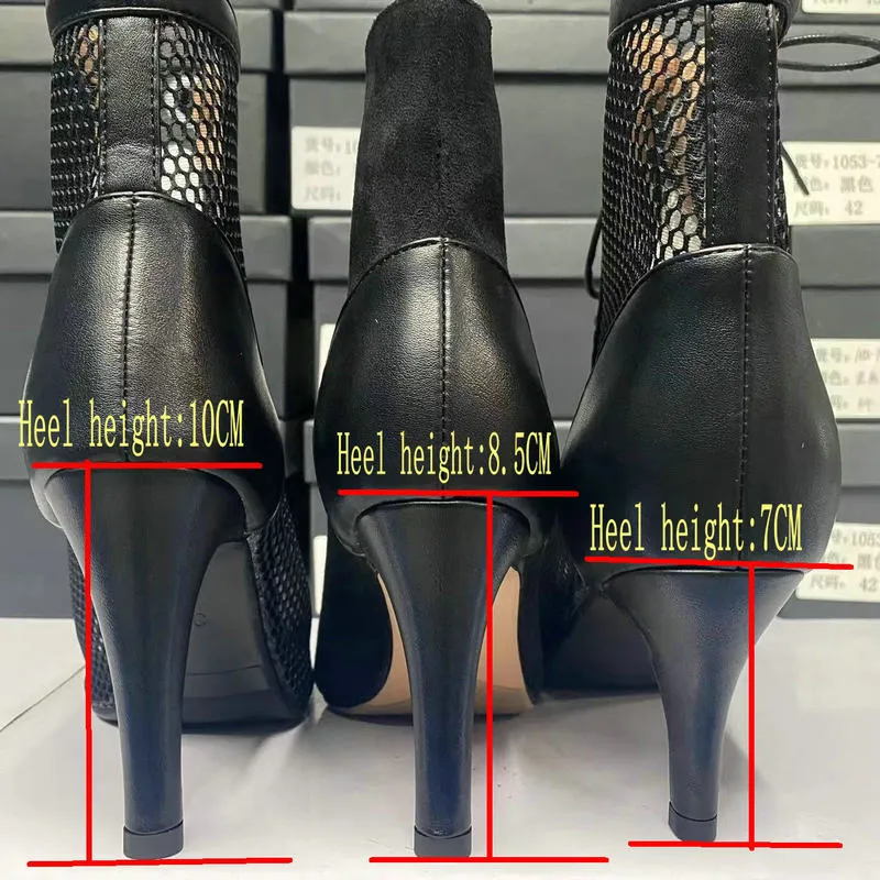 Women's Indoor Party Dance Synthetic Lining Material High Heels Boots