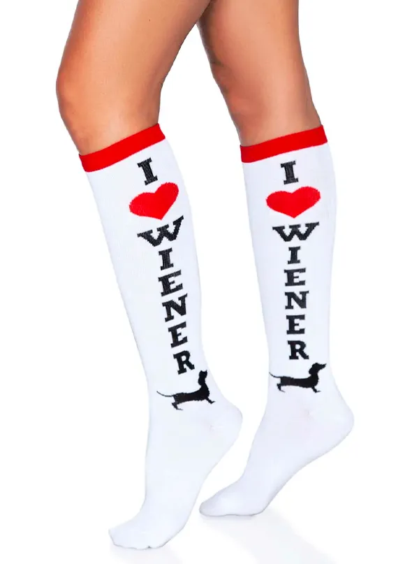 Women's Wiener Dog Knee High Socks