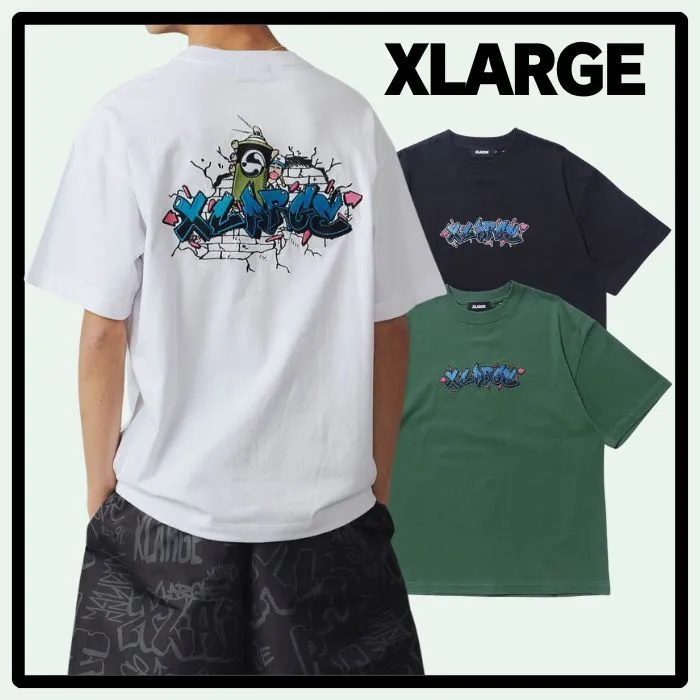 X-Large  |Crew Neck Pullovers Unisex Street Style Plain Cotton