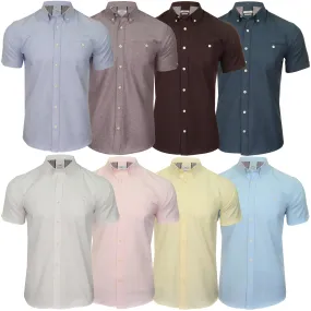 Xact Mens Button Down Oxford Shirt - Short Sleeved