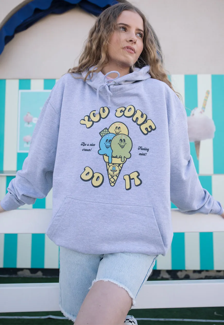 You Cone Do It Women's Ice Cream Graphic Hoodie