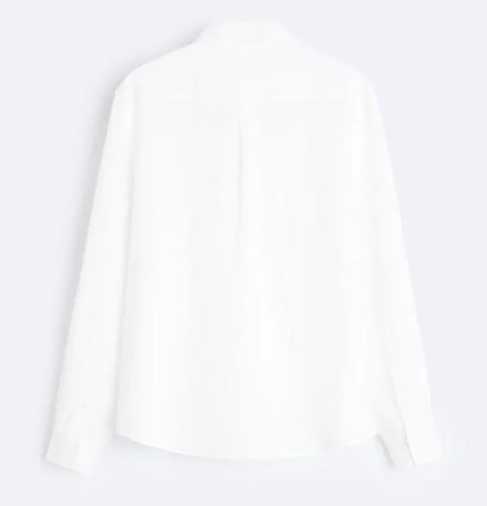 ZARA  |Linen Long Sleeves Plain Shirts